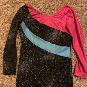 Long sleeved gymnastic Leotard with shorts